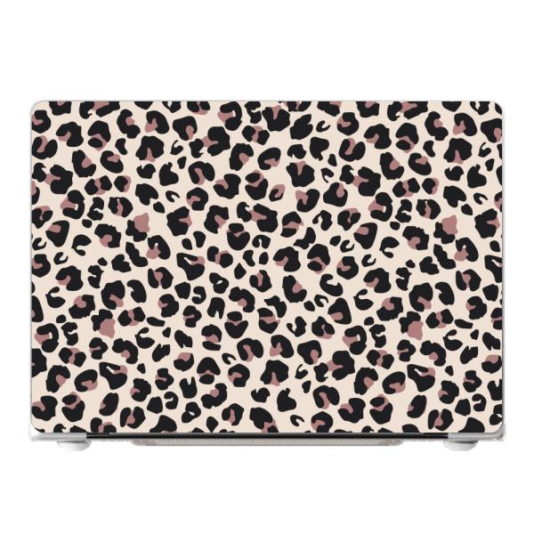 Case MacBook Pro 14-inch M4 Max (2024) A3185 premium imprimé panthère - léopard beige et rose