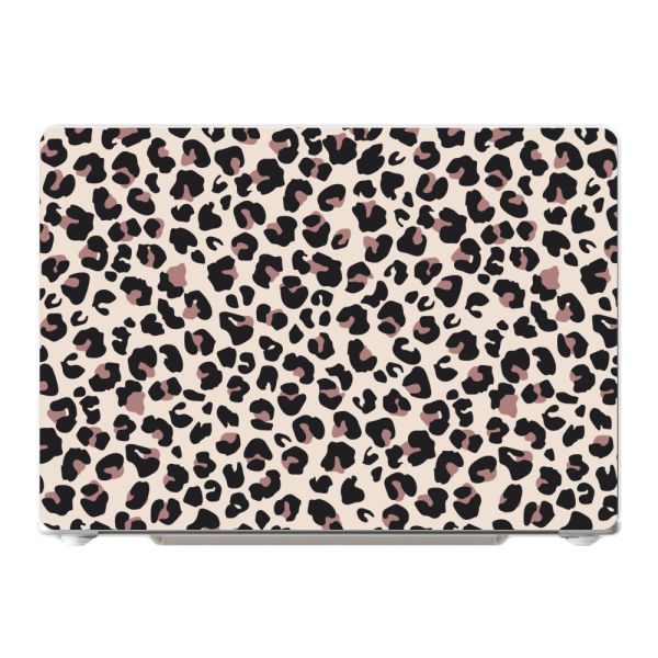 Premium MacBook Air 15-inch M4 (2025) A3241 case met Panterprint - Luipaardprint Beige Roze