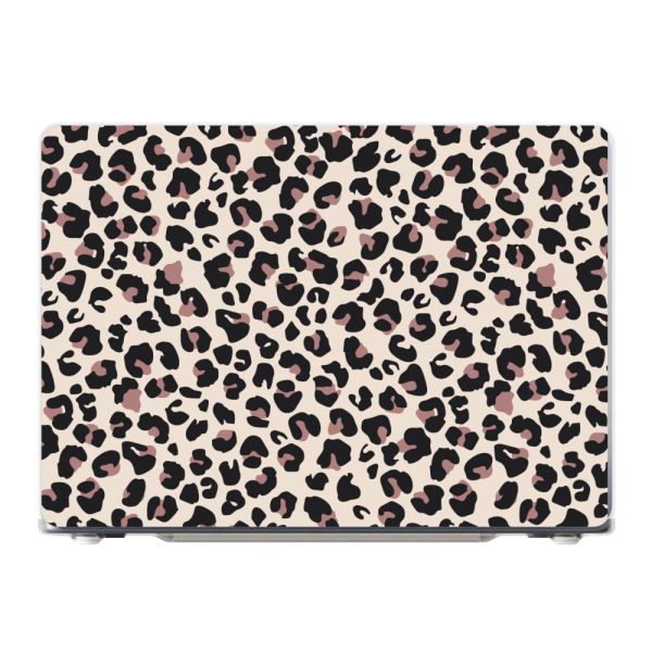 Premium MacBook Air 13-inch M5 (2026) case met Panterprint - Luipaardprint Beige Roze