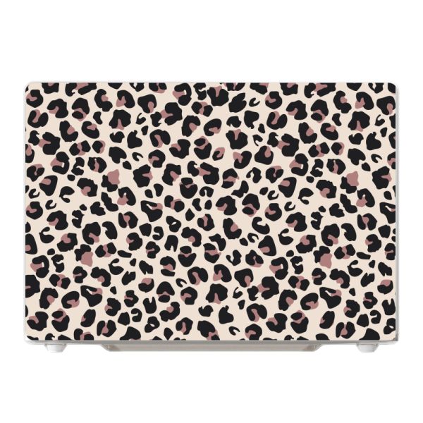 Premium MacBook Pro 16-inch M5 Max (2026) case met Panterprint - Luipaardprint Beige Roze