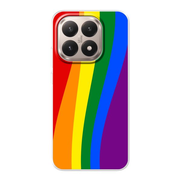Flexible Xiaomi 15T Hülle mit Regenbogenflagge - Klassische Pride-Flagge Untertitel
