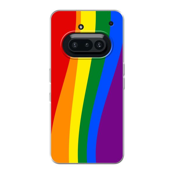 Funda flexible Nothing Phone (3a) con bandera arcoíris - Bandera del Orgullo clásica Subtítulo