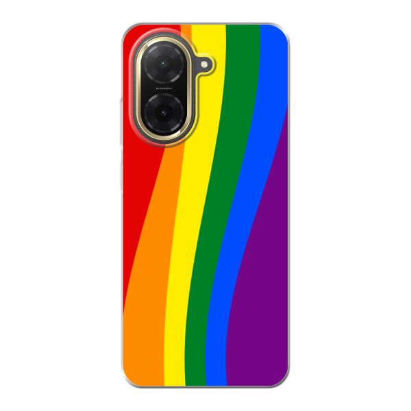 Flexibel Xiaomi Redmi A5 4G hoesje met Regenboogvlag - Klassieke Pride Vlag Subtitel