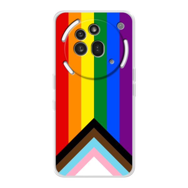Coque Nothing Phone (3a) Pro flexible avec Drapeau arc-en-ciel - Drapeau Progress Pride