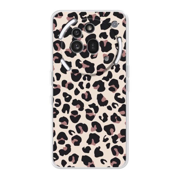 Coque Nothing Phone (3a) Pro flexible avec imprimé panthère – léopard beige