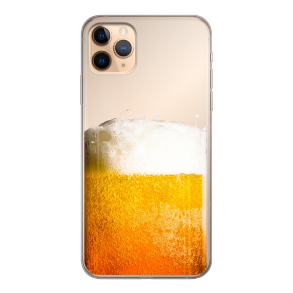 Coque iPhone 11 Pro Max flexible avec Bière Fraîchement Tirée - Imprimé bière