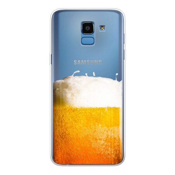 Coque Samsung Galaxy J6 (2018) flexible avec Bière Fraîchement Tirée - Imprimé bière