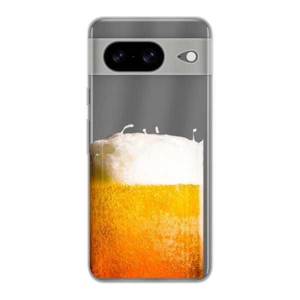 Flexibel Google Pixel 8 hoesje met Vers Getapt Biertje - Bierprint
