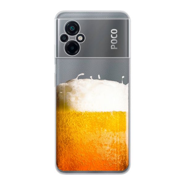 Coque Xiaomi Poco M5 4G / 5G flexible avec Bière Fraîchement Tirée - Imprimé bière