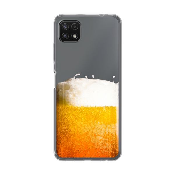 Coque Samsung Galaxy A22 5G flexible avec Bière Fraîchement Tirée - Imprimé bière