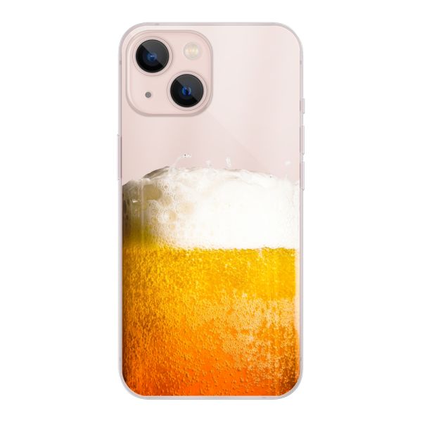 Flexibel iPhone 13 hoesje met Vers Getapt Biertje - Bierprint