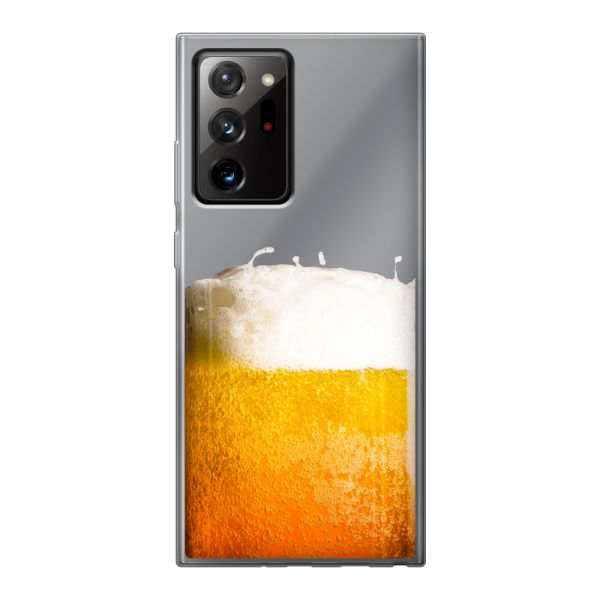 Coque Samsung Galaxy Note 20 Ultra / Note 20 Ultra 5G flexible avec Bière Fraîchement Tirée - Imprimé bière