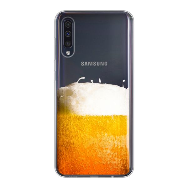Coque Samsung Galaxy A30s flexible avec Bière Fraîchement Tirée - Imprimé bière