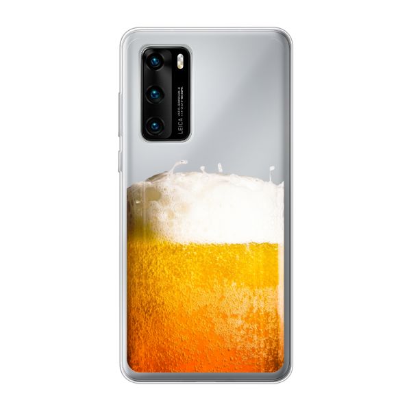 Flexibel Huawei P40 hoesje met Vers Getapt Biertje - Bierprint