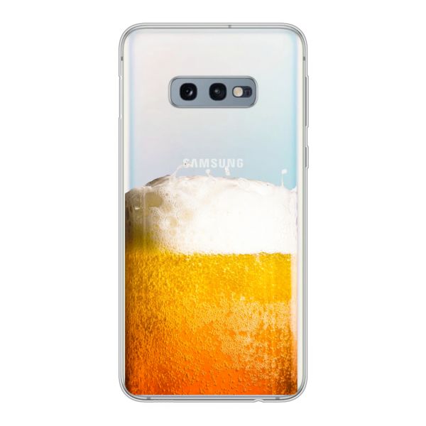Coque Samsung Galaxy S10e flexible avec Bière Fraîchement Tirée - Imprimé bière