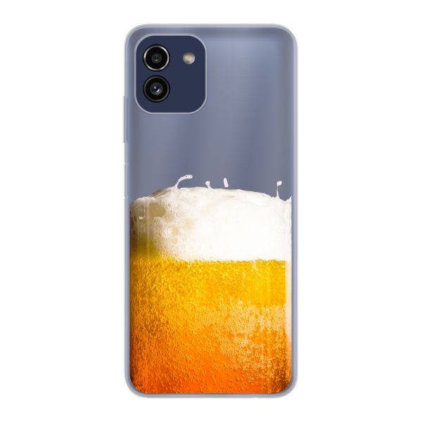 Coque Samsung Galaxy A03 flexible avec Bière Fraîchement Tirée - Imprimé bière