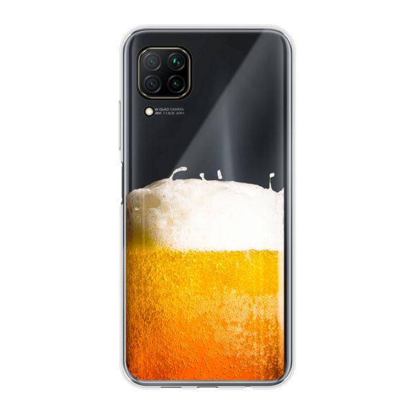 Flexibel Huawei P40 Lite hoesje met Vers Getapt Biertje - Bierprint