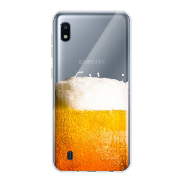 Coque Samsung Galaxy A10 flexible avec Bière Fraîchement Tirée - Imprimé bière