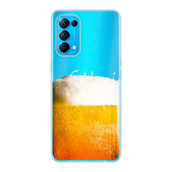 Flexibel Oppo Reno5 5G hoesje met Vers Getapt Biertje - Bierprint