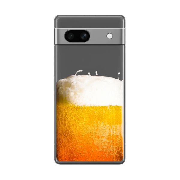 Flexibel Google Pixel 7a hoesje met Vers Getapt Biertje - Bierprint