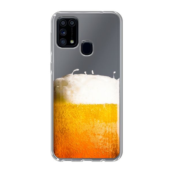 Flexibel Samsung Galaxy M31 hoesje met Vers Getapt Biertje - Bierprint