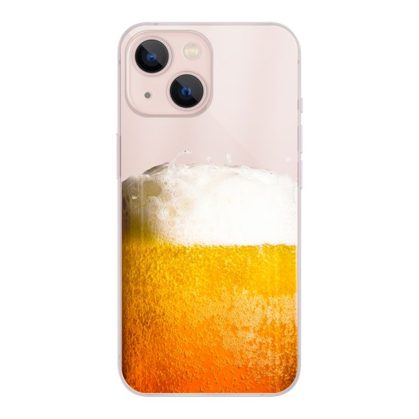 Flexibel iPhone 13 mini hoesje met Vers Getapt Biertje - Bierprint
