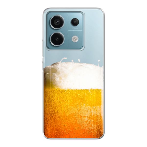 Coque Xiaomi Redmi Note 13 Pro 5G flexible avec Bière Fraîchement Tirée - Imprimé bière