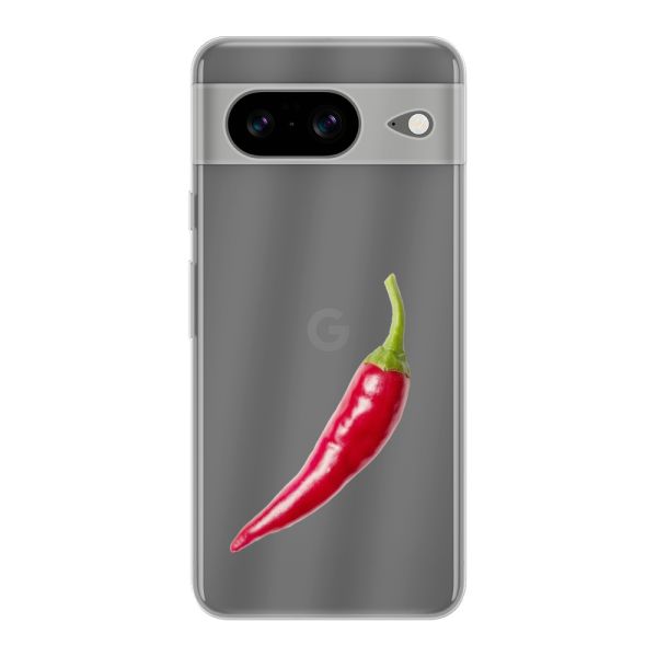 Flexibel Google Pixel 8 hoesje met Rode Peper - Pittig Design