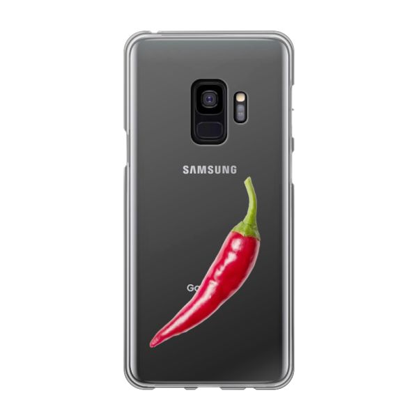 Flexibel Samsung Galaxy S9 hoesje met Rode Peper - Pittig Design
