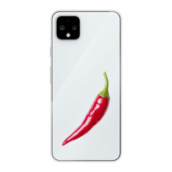 Flexibel Google Pixel 4 XL hoesje met Rode Peper - Pittig Design