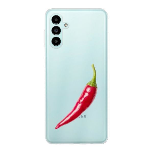 Flexibel Samsung Galaxy A04s hoesje met Rode Peper - Pittig Design