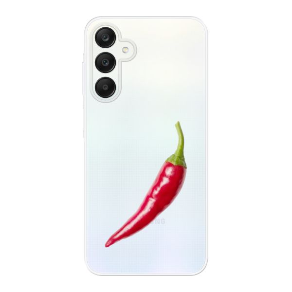 Flexibel Samsung Galaxy A25 hoesje met Rode Peper - Pittig Design