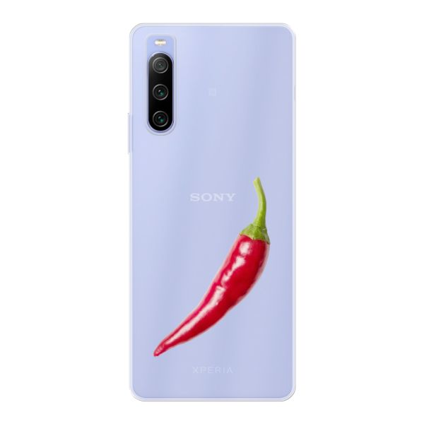 Flexibel Sony Xperia 10 IV hoesje met Rode Peper - Pittig Design