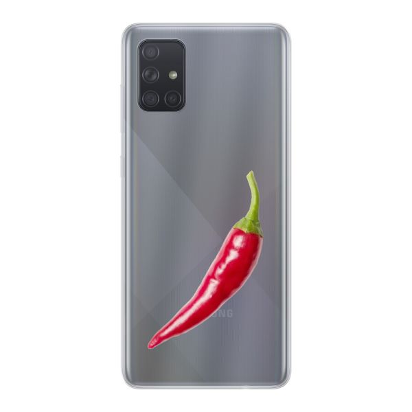 Coque Samsung Galaxy A71 5G flexible avec piment rouge - Design épicé