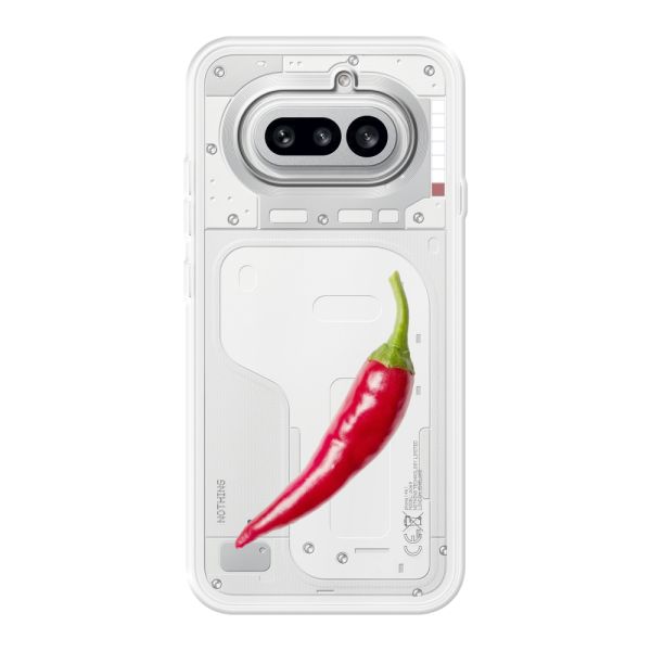 Flexibel Nothing Phone (4a) hoesje met Rode Peper - Pittig Design