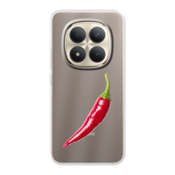 Flexibel Xiaomi Redmi Note 15 Pro+ hoesje met Rode Peper - Pittig Design