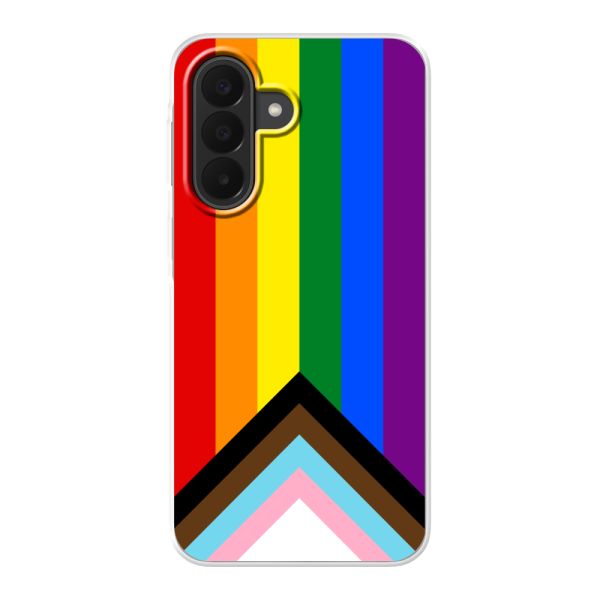 Coque Samsung Galaxy A27 flexible avec Drapeau arc-en-ciel - Drapeau Progress Pride