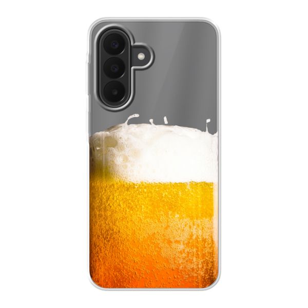 Coque Samsung Galaxy A27 flexible avec Bière Fraîchement Tirée - Imprimé bière