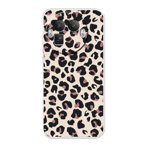 Flexibel Realme GT 8 Pro hoesje met Panter Print - Beige Luipaardprint