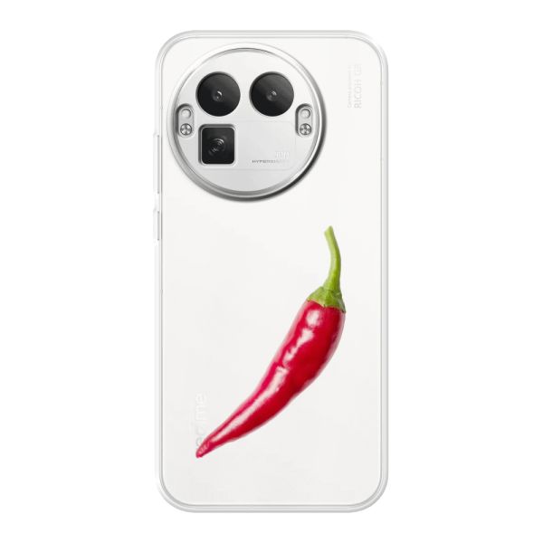 Flexibel Realme GT 8 Pro hoesje met Rode Peper - Pittig Design