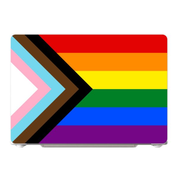Premium MacBook Air 15-inch case met Progress Pride Vlag - Regenboog en inclusief design