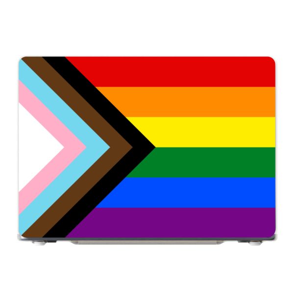 Premium MacBook Air 13-inch case met Progress Pride Vlag - Regenboog en inclusief design