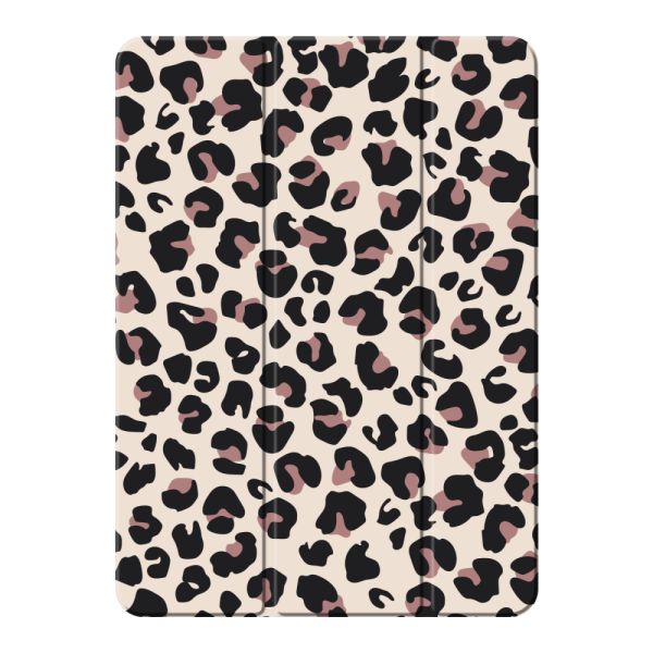iPad Pro 11-inch (2024 & 2025) Smart Case met Panterprint - Luipaardprint Beige Roze