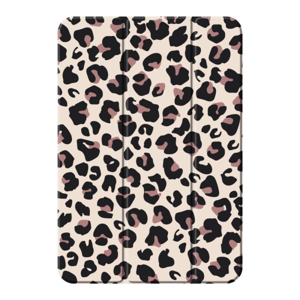 iPad mini (2021) Smart Case con estampado de pantera - Estampado leopardo beis y rosa