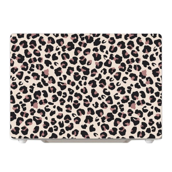Premium MacBook Pro 16-inch case met Panterprint - Luipaardprint Beige Roze