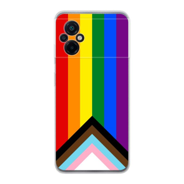 Coque Xiaomi Poco M5 4G / 5G flexible transparente avec Drapeau arc-en-ciel - Drapeau Progress Pride