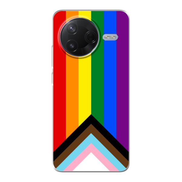 Coque Xiaomi Poco F7 Pro flexible transparente avec Drapeau arc-en-ciel - Drapeau Progress Pride
