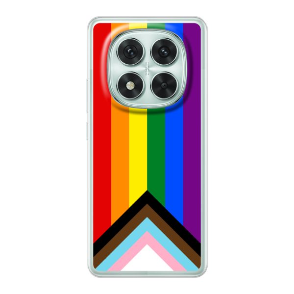 Funda Xiaomi Poco X7 flexible transparente con Bandera arcoíris - Bandera Progress Pride