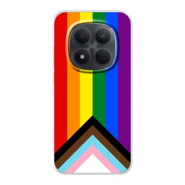 Coque Xiaomi Redmi Note 15 Pro (5G) flexible transparente avec Drapeau arc-en-ciel - Drapeau Progress Pride
