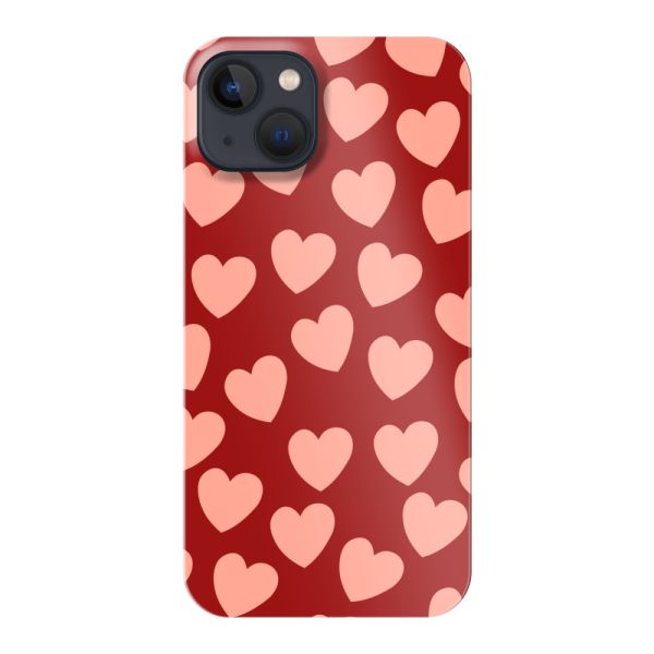 Funda hard case iPhone 13 totalmente impresa con Pequeños Corazones Sutiles